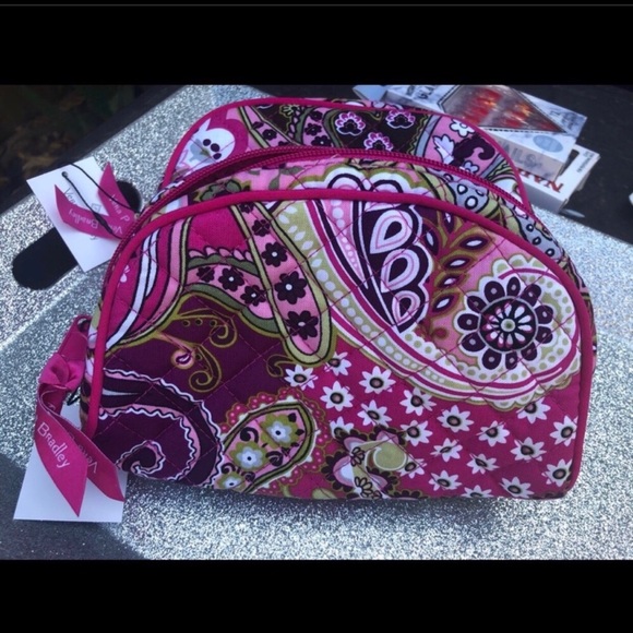 VERA BRADLEY Pink Paisley Cosmetic Bag - Picture 2 of 6